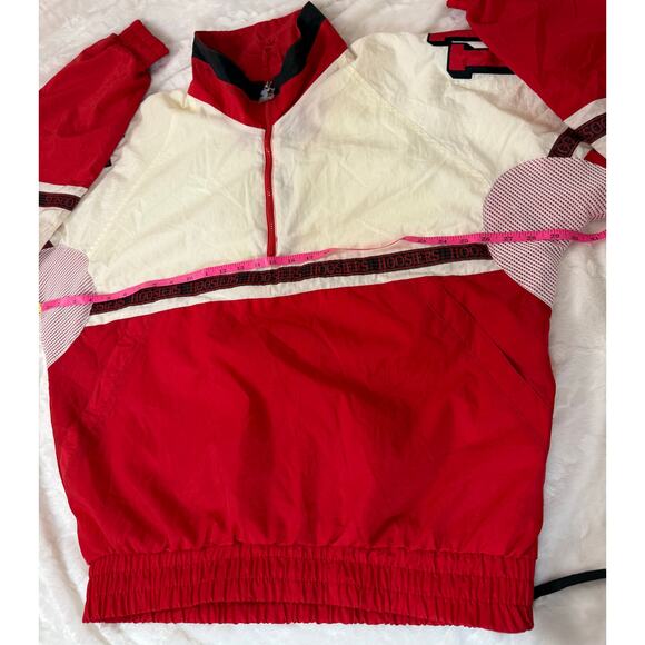 VTG 90s STARTER NCAA University Indiana HOOSIERS Logo Stripe 1/4 Zip Pullover XL - Picture 15 of 16